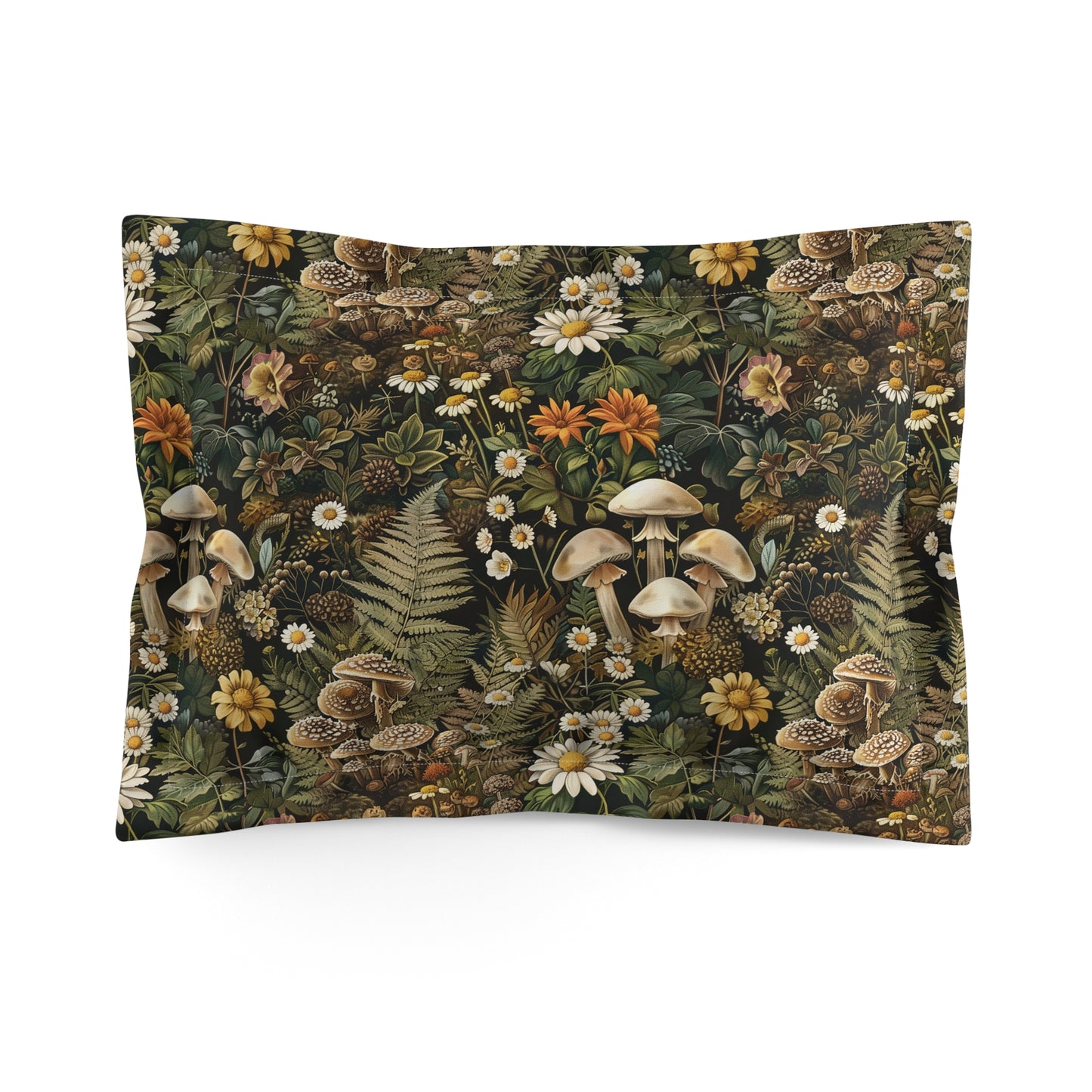 Woodland Flora Microfiber Pillow Sham