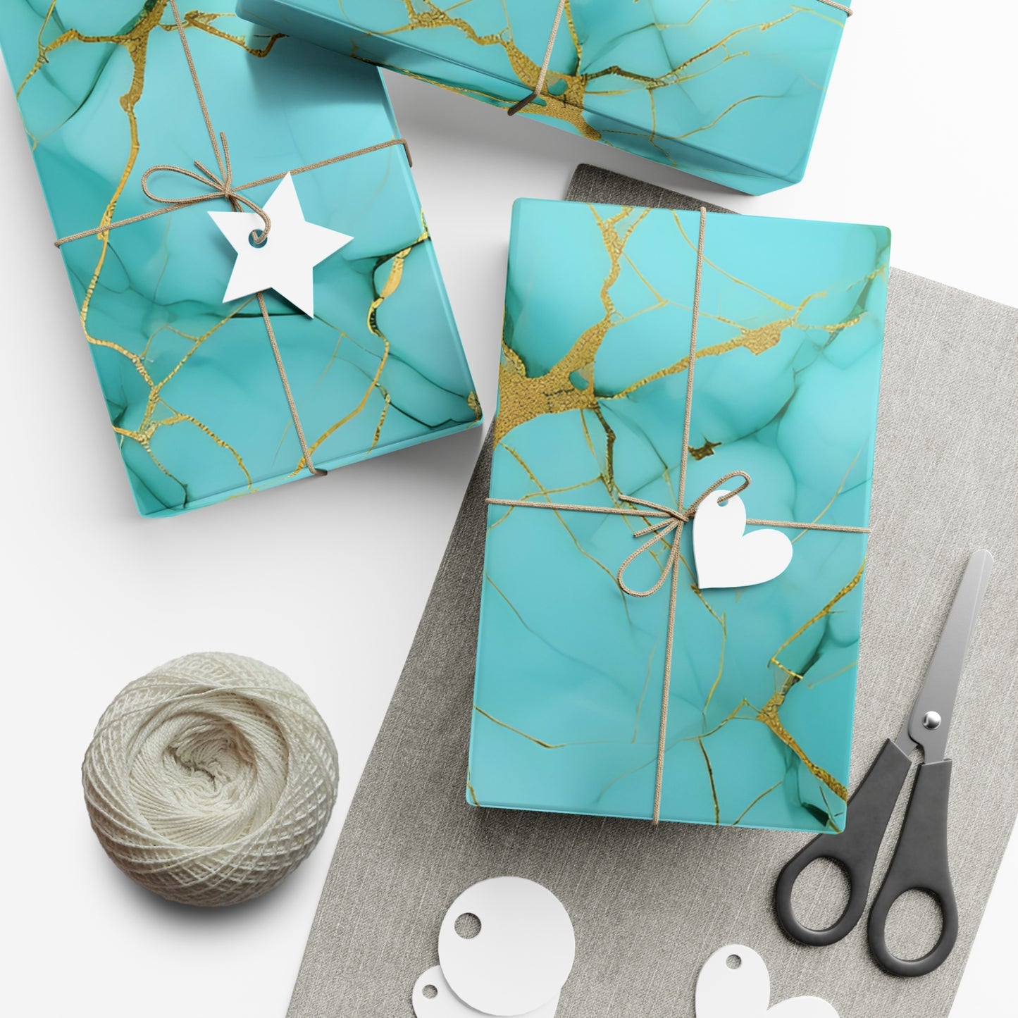 Turquoise Gift Wrap Papers