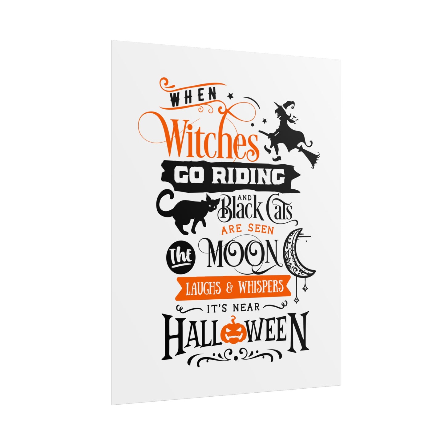 When Witches Rolled Poster | Mystical Wall Art Decor