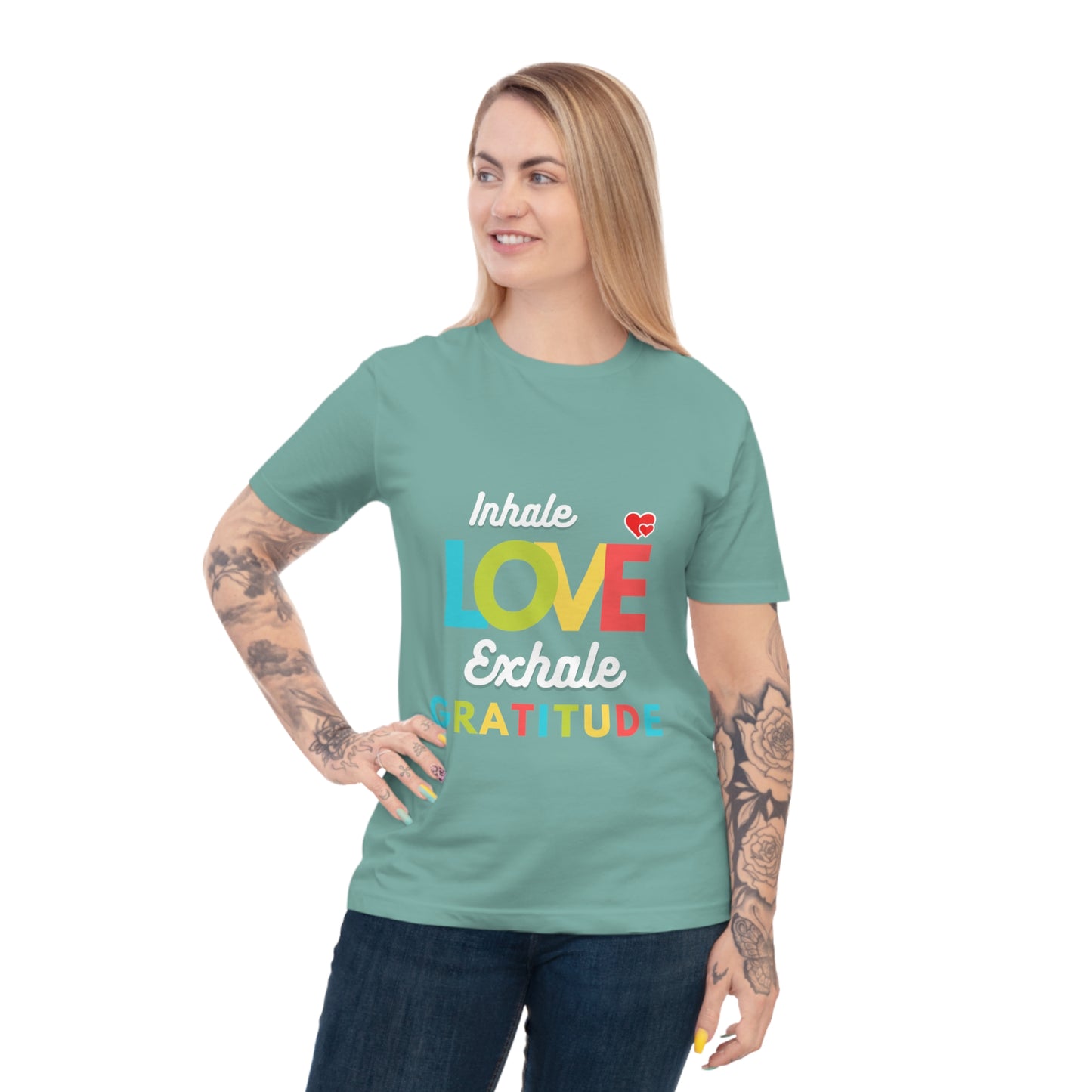 Inhale Love, Exhale Gratitude Unisex Classic Jersey T-shirt